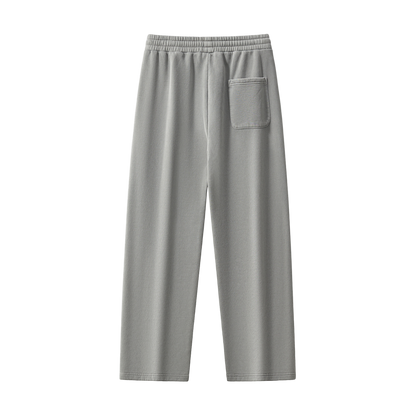 Frayed Enzyme Washed Fleece Sweatpants