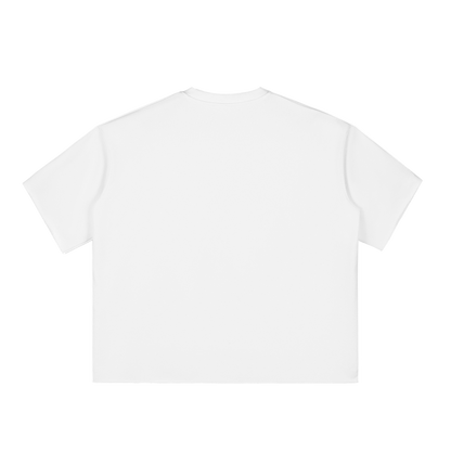 Boxy Half-Sleeve Raw-Edge T-Shirt