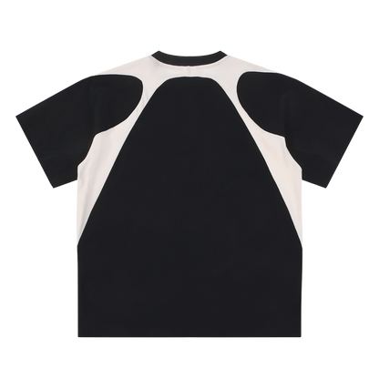 Contrast Panel Cotton T-Shirt