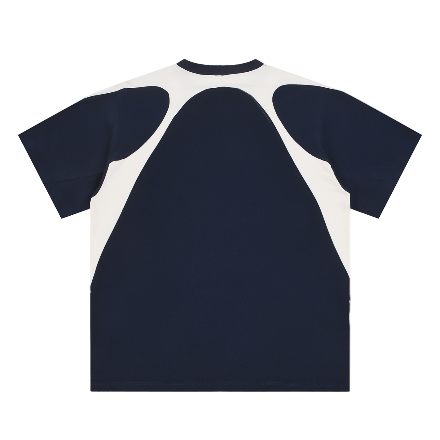 Contrast Panel Cotton T-Shirt