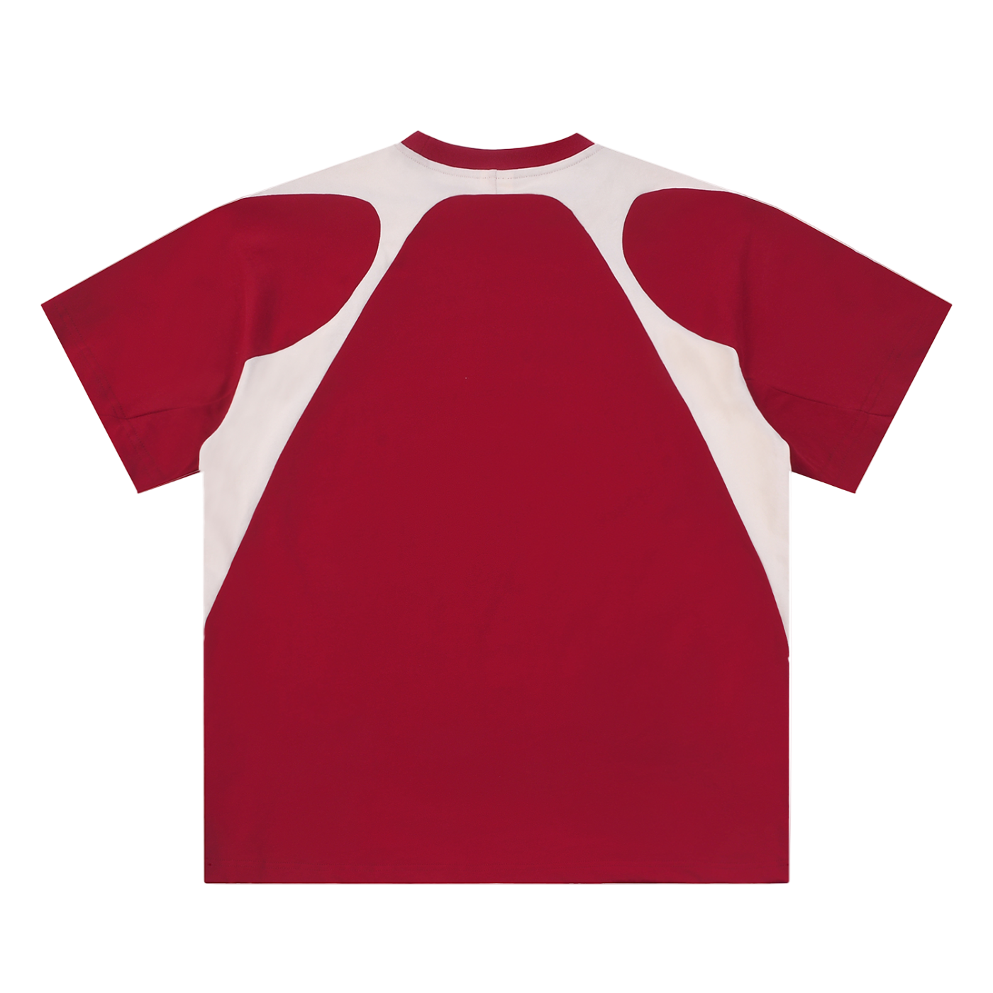 Contrast Panel Cotton T-Shirt