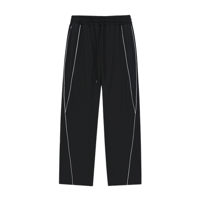 Reflection Striped Straight-Leg Sweatpants