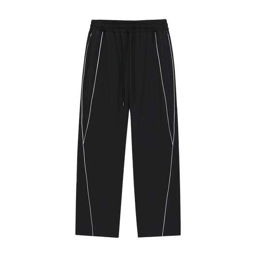 Reflection Striped Straight-Leg Sweatpants