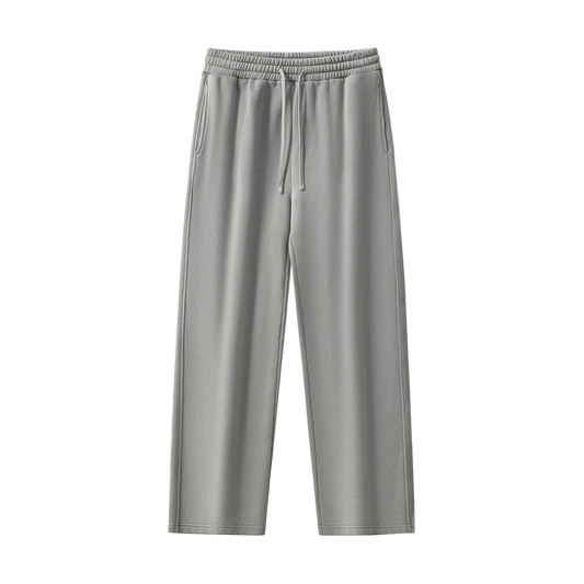 Frayed Enzyme Washed Fleece Sweatpants