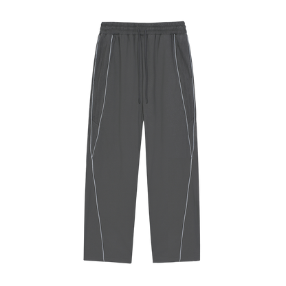 Reflection Striped Straight-Leg Sweatpants