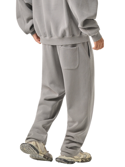 Frayed Enzyme Washed Fleece Sweatpants