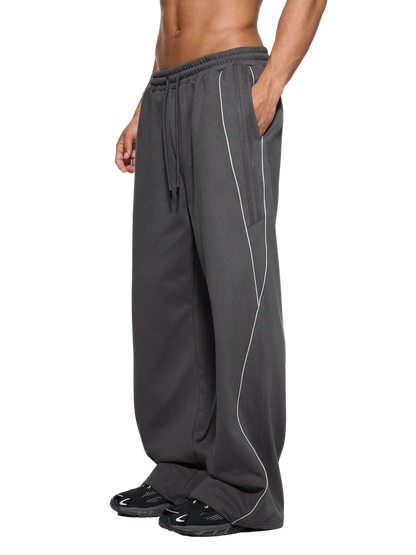 Reflection Striped Straight-Leg Sweatpants